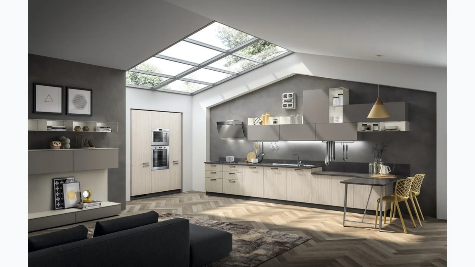 Cucina ad angolo su misura Sax 08 di Scavolini